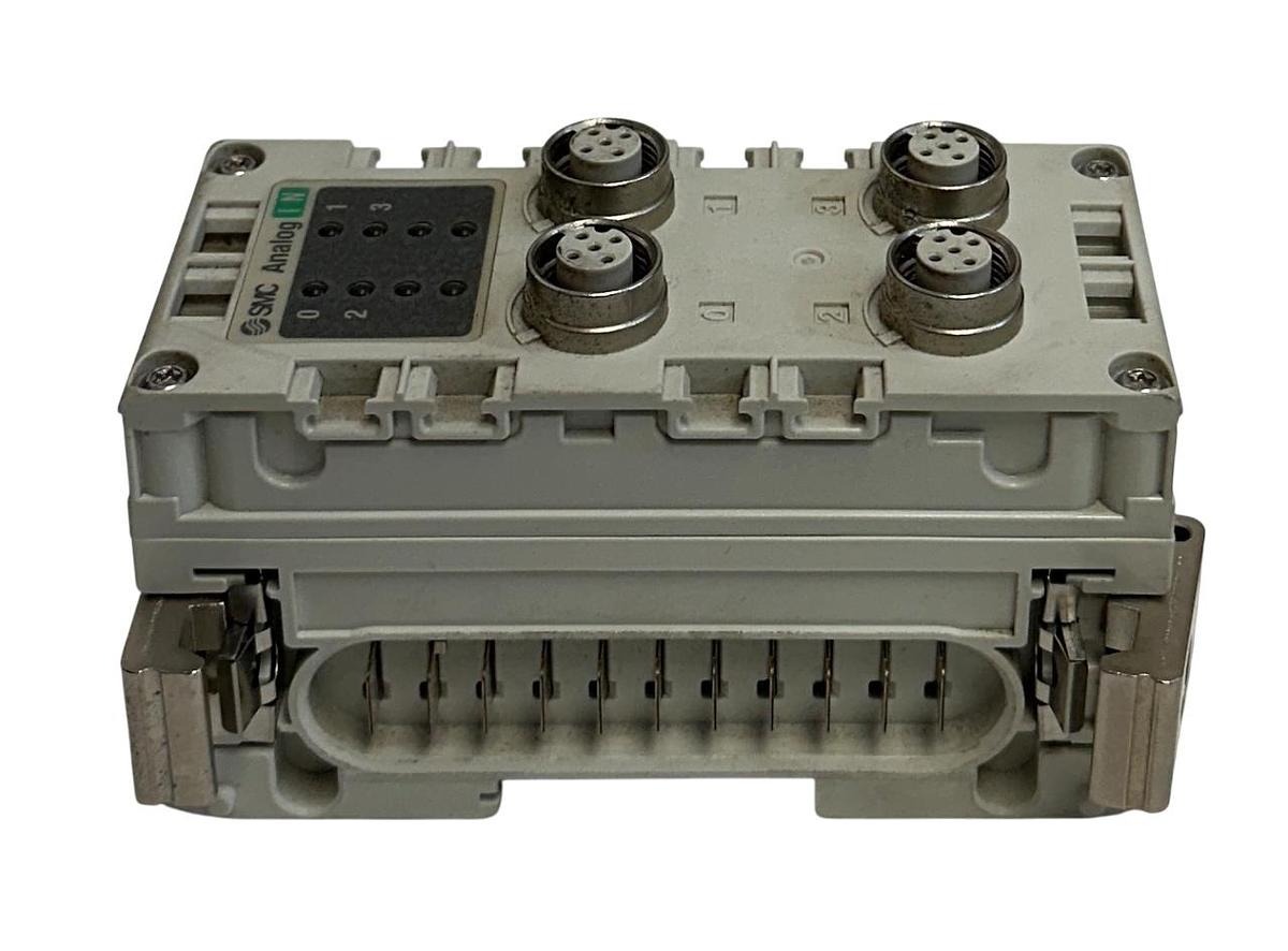 Used SMC EX600-AXB-X3 / EX600AXBX3 4-CHNL ANALOG INPUT MODULE EX600 SERIES 24VDC USNP