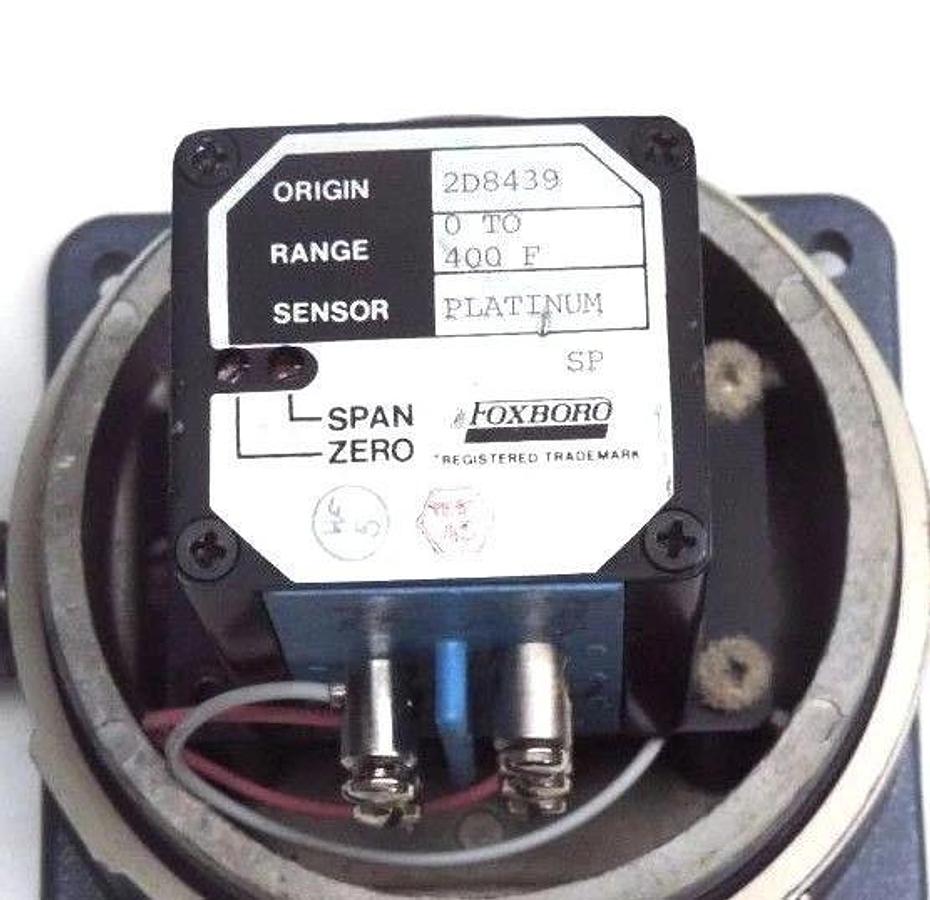 Used FOXBORO E94-P28S TEMPERATURE TRANSMITTER E94 W/ 713329004 GAUGE