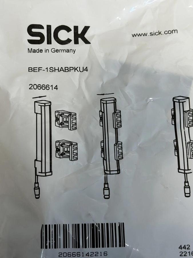 Used NEW SICK BEF-1SHABPKU4 FLEXFIX MOUNTING BRACKETS 2066614 (4-PIECES)