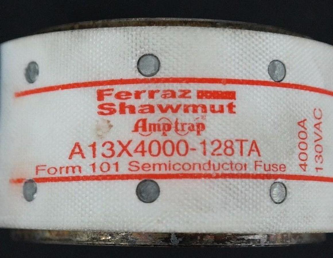Used NEW FERRAZ SHAWMUT A13X4000-128TA AMP-TRAP FUSE 4000A 130V A13X4000128TA