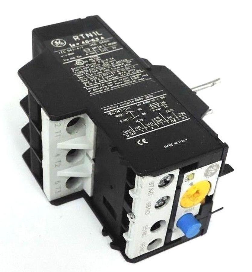 Used GENERAL ELECTRIC RTN1L OVERLOAD RELAY 4.0-6.3A