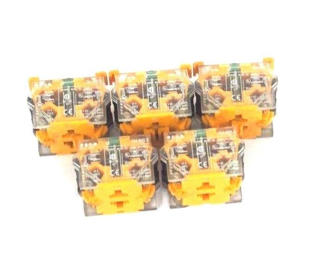 Used LOT OF 5 EAO 704.900.3 SNAP ACTION CONTACT BLOCKS 10A, 500V