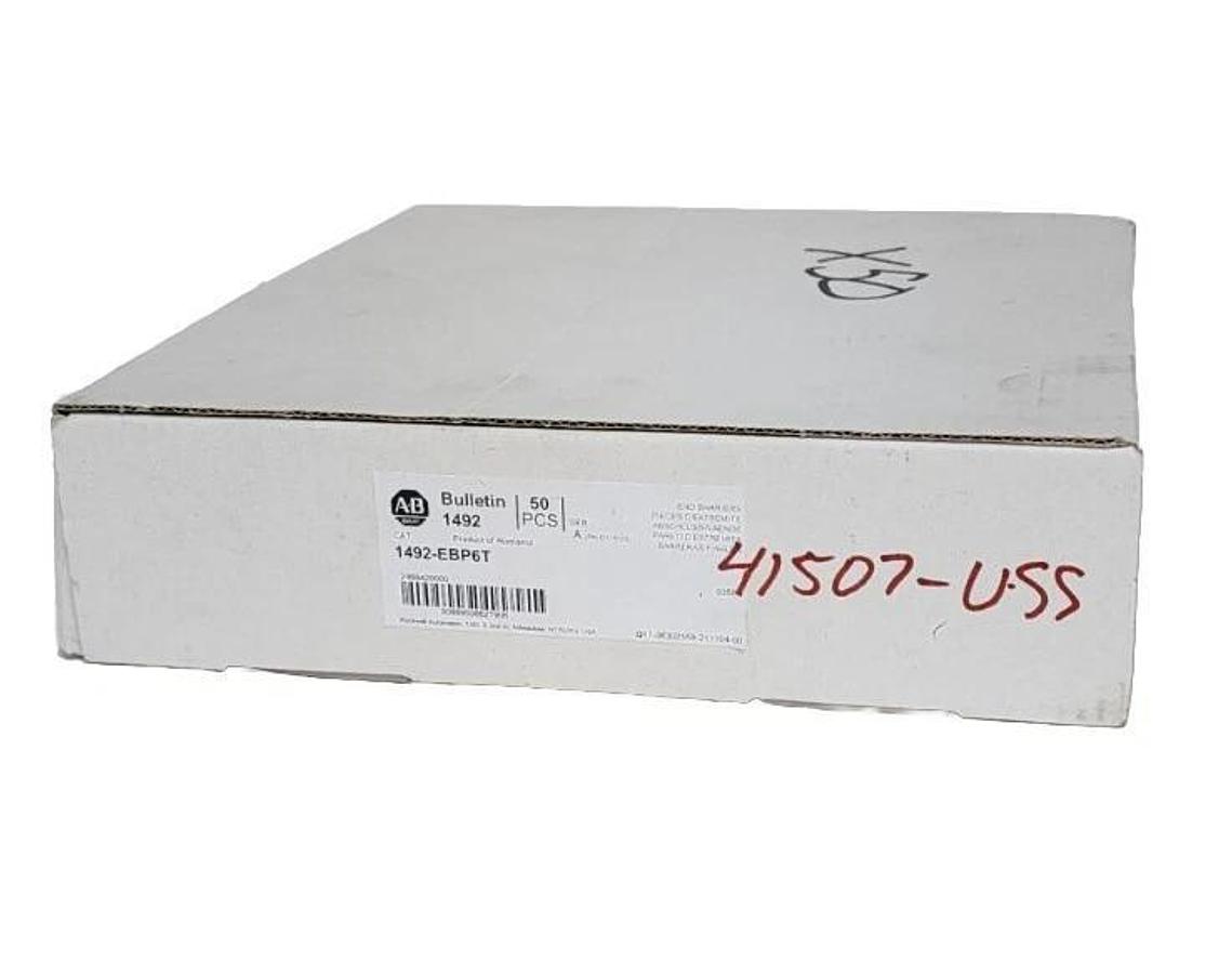 Used BOX OF 50 NEW ALLEN BRADLEY 1492-EBP6T END BARRIERS SER. A