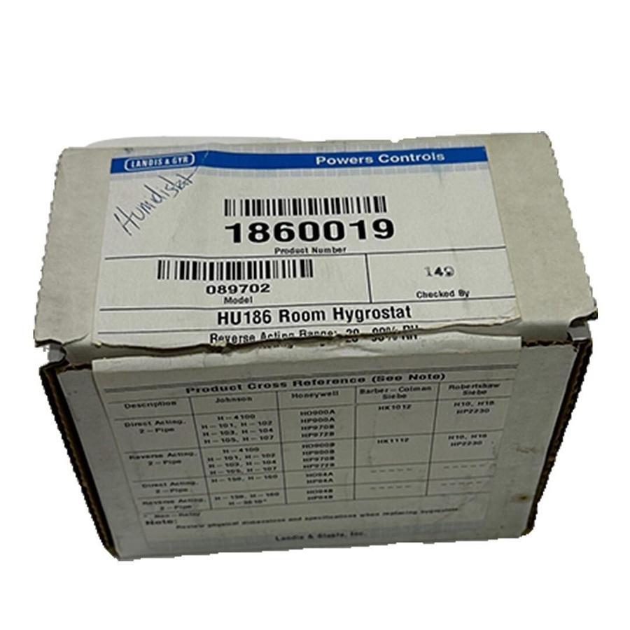 Used NEW LANDIS & GYR POWER CONTROLS 1860019 HU186 ROOM HYGROSTAT 089702