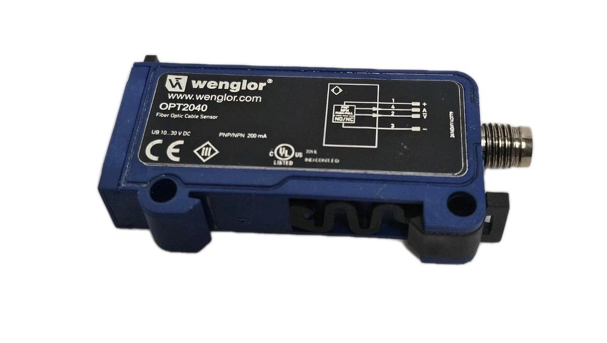 Used NEW WENGLOR OPT2040 FIBER OPTIC CABLE SENSOR 10...30V DC