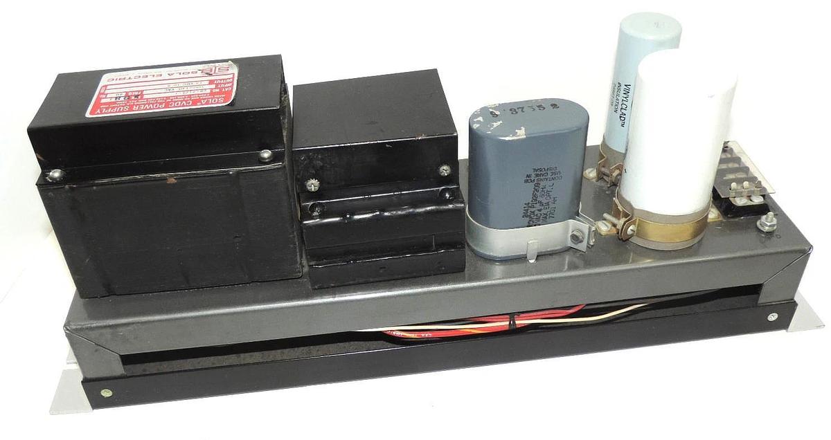 Used SOLA 28-2125-1 CVDC POWER SUPPLY 2821251, INPUT: 100-130 VAC