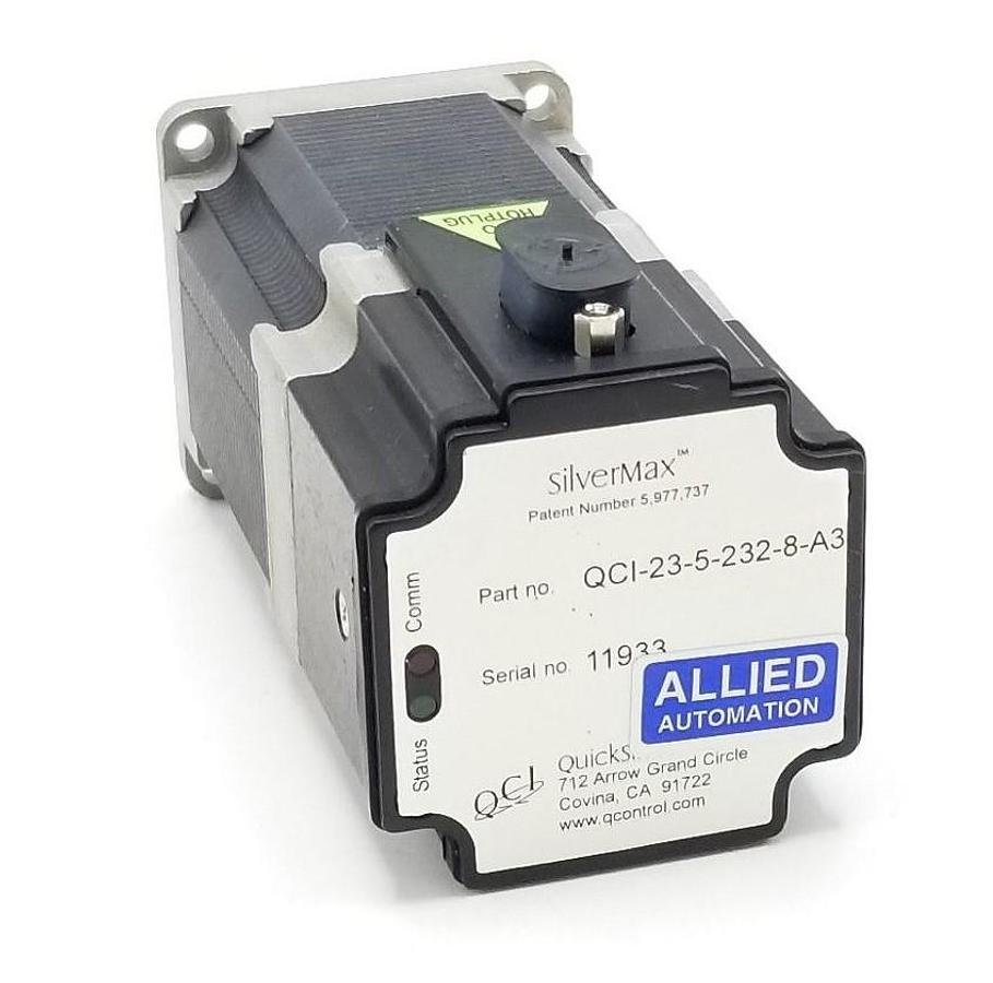 Used NEW QUICKSILVER SILVERMAX QCI-23-5-232-8-A3 SERVO MOTOR QCI2352328A3