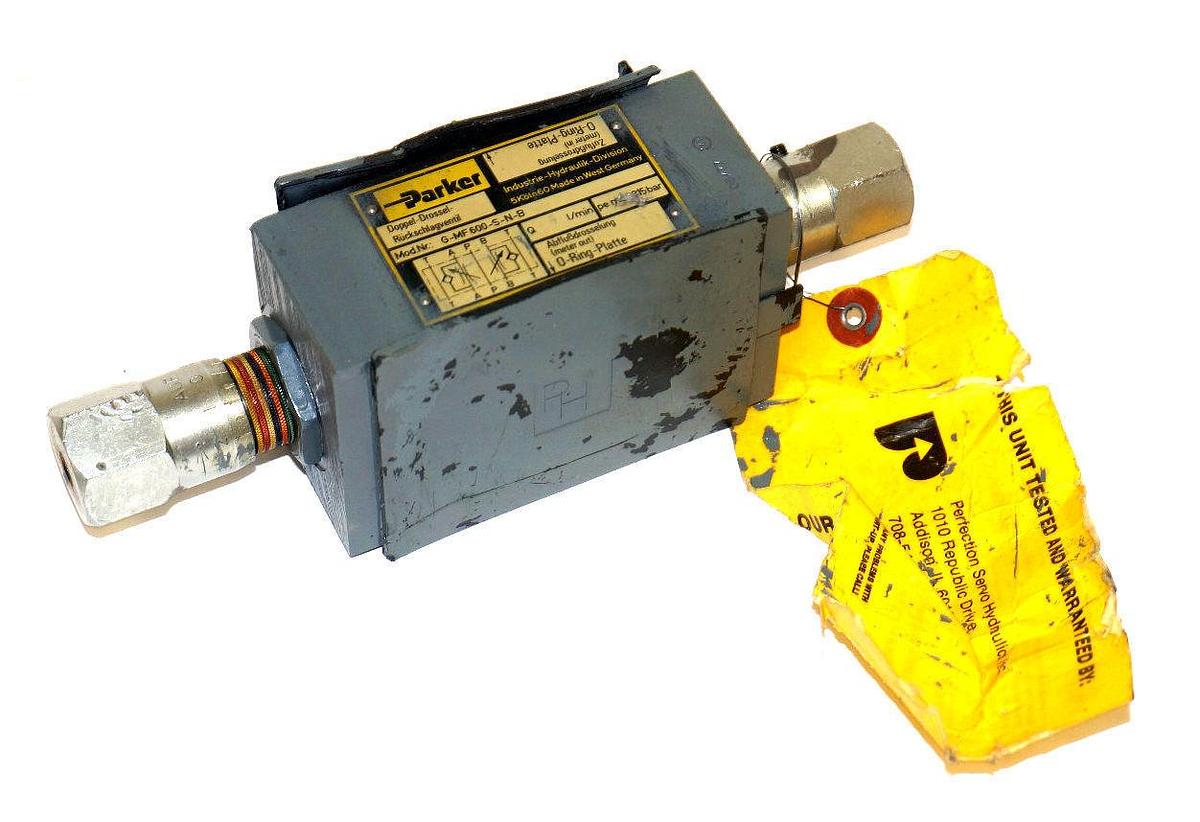 Refurbished PARKER G-MF600-S-N-B VALVE P20360 REPAIRED GMF600SNB