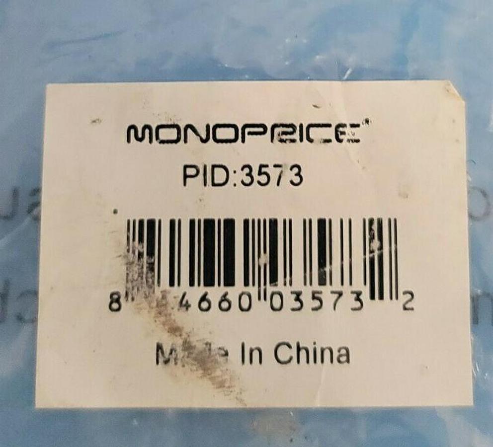 NEW MONOPRICE PID: 3573 Computer Video Cable: 75 ft Cable Lg, Black, SVGA (HD15)