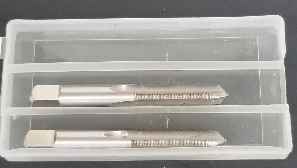Used LOT OF 2 NEW DRILLCO 20E124FP 3/8" HSS PLUG TAPS 3/8-24 H3 HS