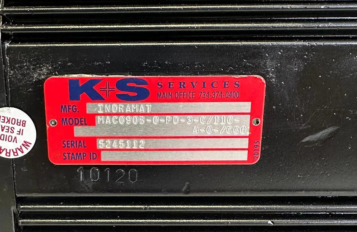 Refurbished REPAIRED REXROTH INDRAMAT MAC-090B-0-PD-3-C/110-A-0/C001 MAC AC SERVO MOTOR
