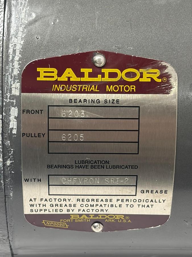 Used Baldor 351160 0.6HP 56CZ 3 Phase 850 RPM TENV Marine Duty AC Motor New Surplus