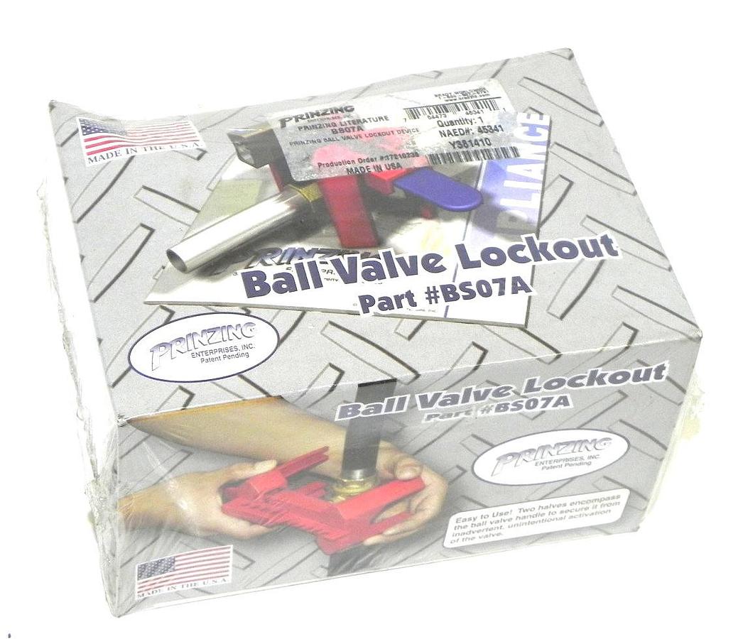 Used NEW PRINZING BS07A BALL VALVE LOCKOUT