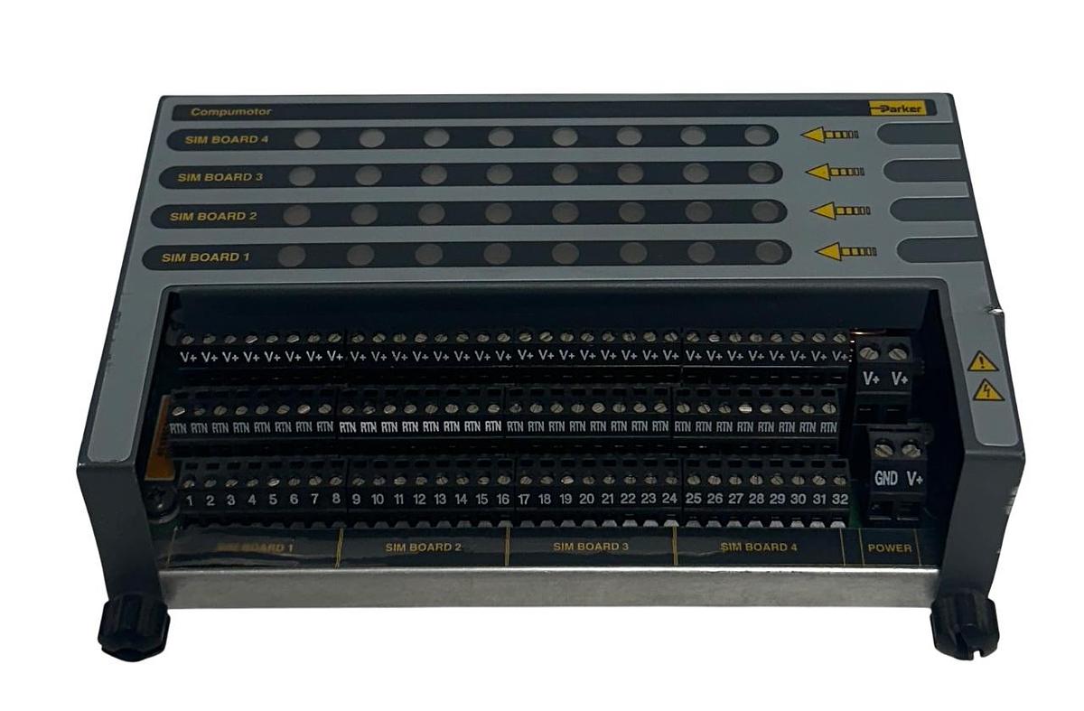 Used PARKER EVM32-II / EVM32II Compumotor EXPANSION I/O MODULE ANALOG USNP *DENTED
