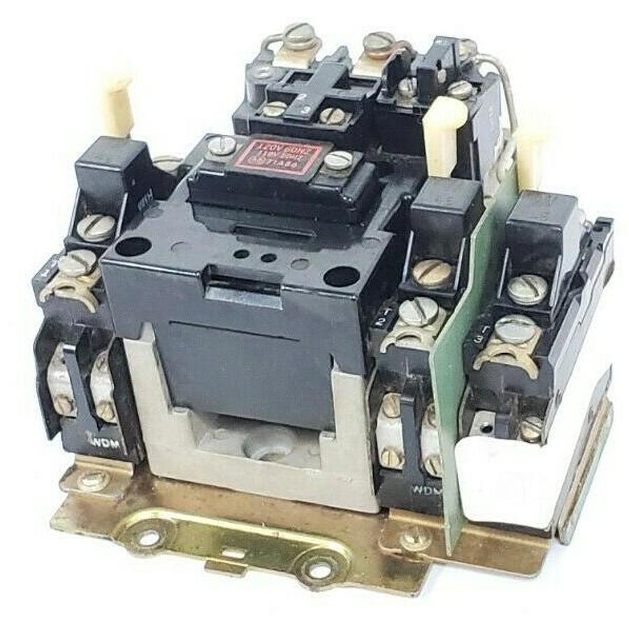 Used ALLEN BRADLEY 709-BOD103 SER. K SIZE 1 STARTER W/ (3) W46 ELEMENTS, 1494-F1