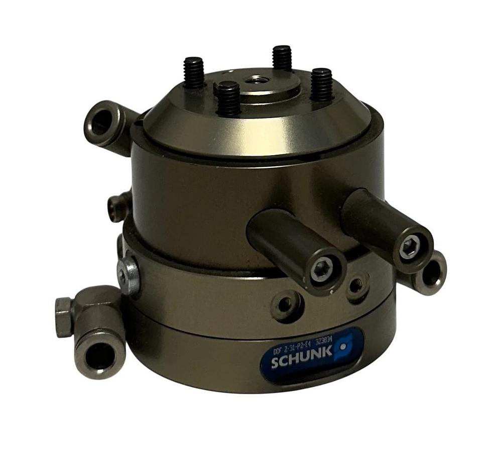 Used SCHUNK DDF 2-031-P2-E4 / DDF2-31-P2-E4 ROTARY FEED-THROUGH 323034 / 0323034 USNP