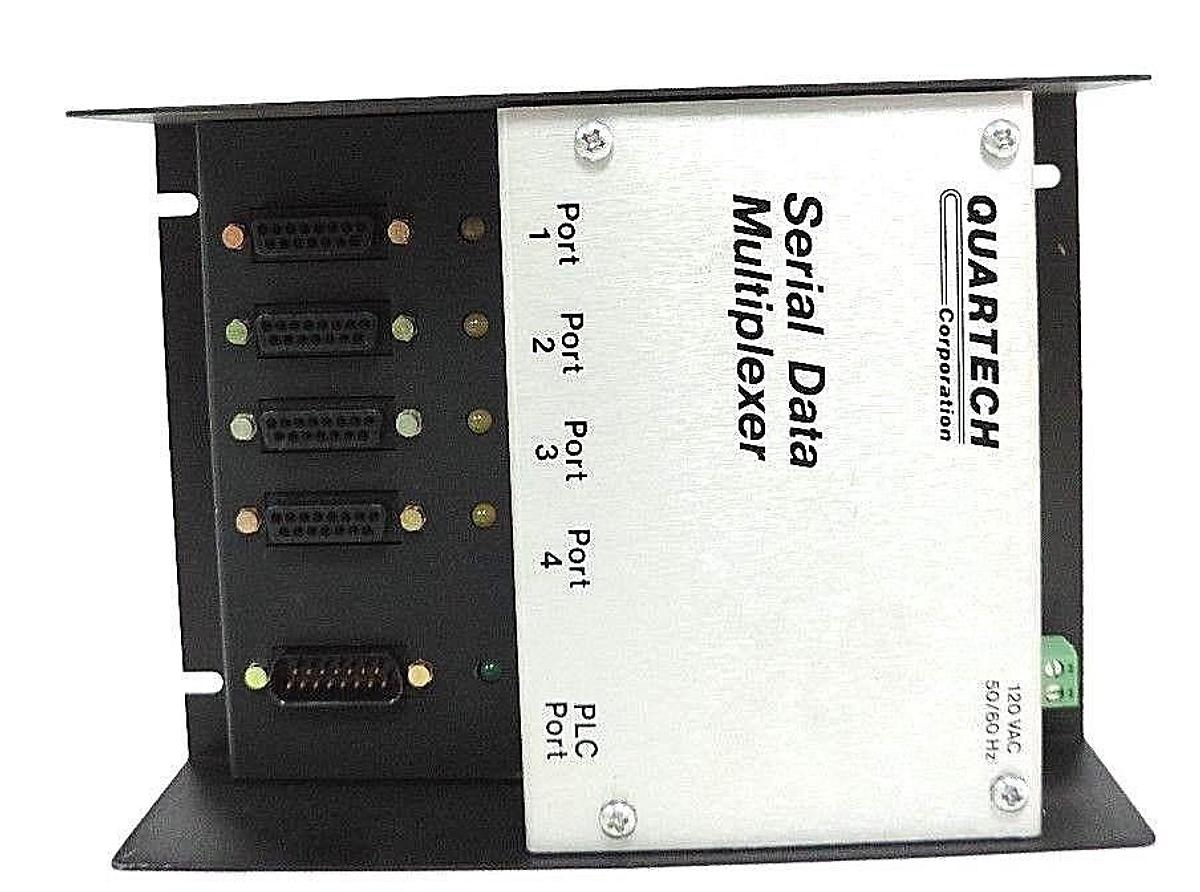 NIB QUARTECH 8517 SERIAL DATA MULTIPLEXER 120VAC, 50/60HZ W/ 8591-03 CABLE