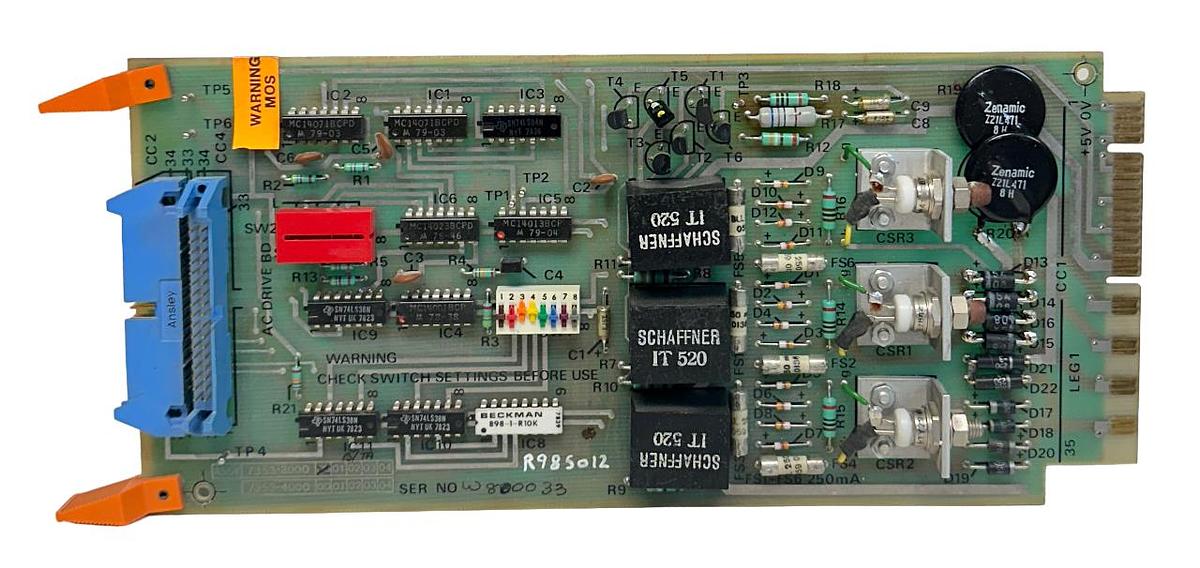 Used CROSFIELD ELECTRONICS 7353-3000 / 7353-4001 CONTROL BOARD USNP