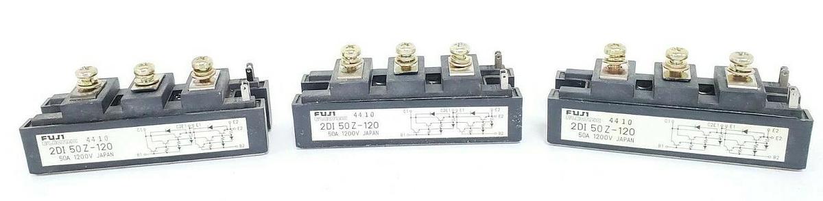 Used LOT OF 3 FUJI ELETRIC 2DI50Z-120 TRANSISTOR BLOCKS 2DI50Z120