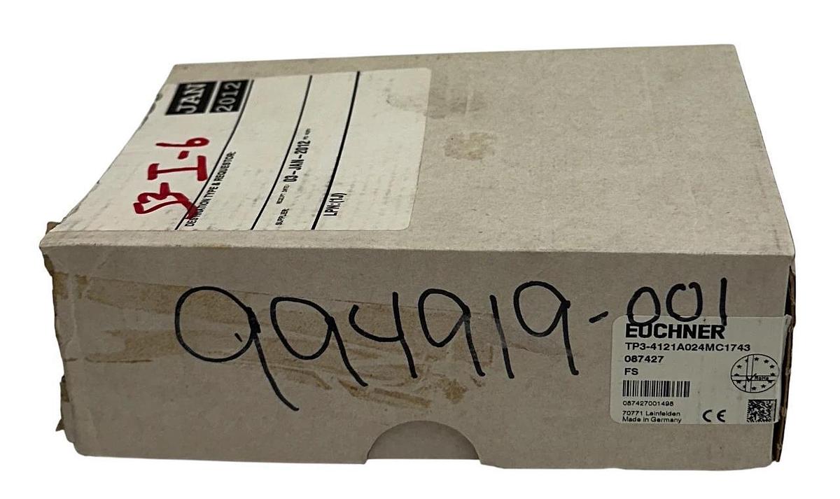 EUCHNER TP3-4121A024MC1743 / 087427 SAFETY INTERLOCK SWITCH 50VAC/24VDC 4A NSMP