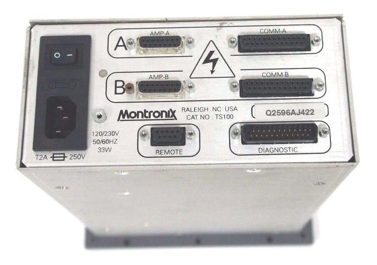 Used MONTRONIX TS100 TOOL MONITOR 120/230V, 50/60HZ, 33W