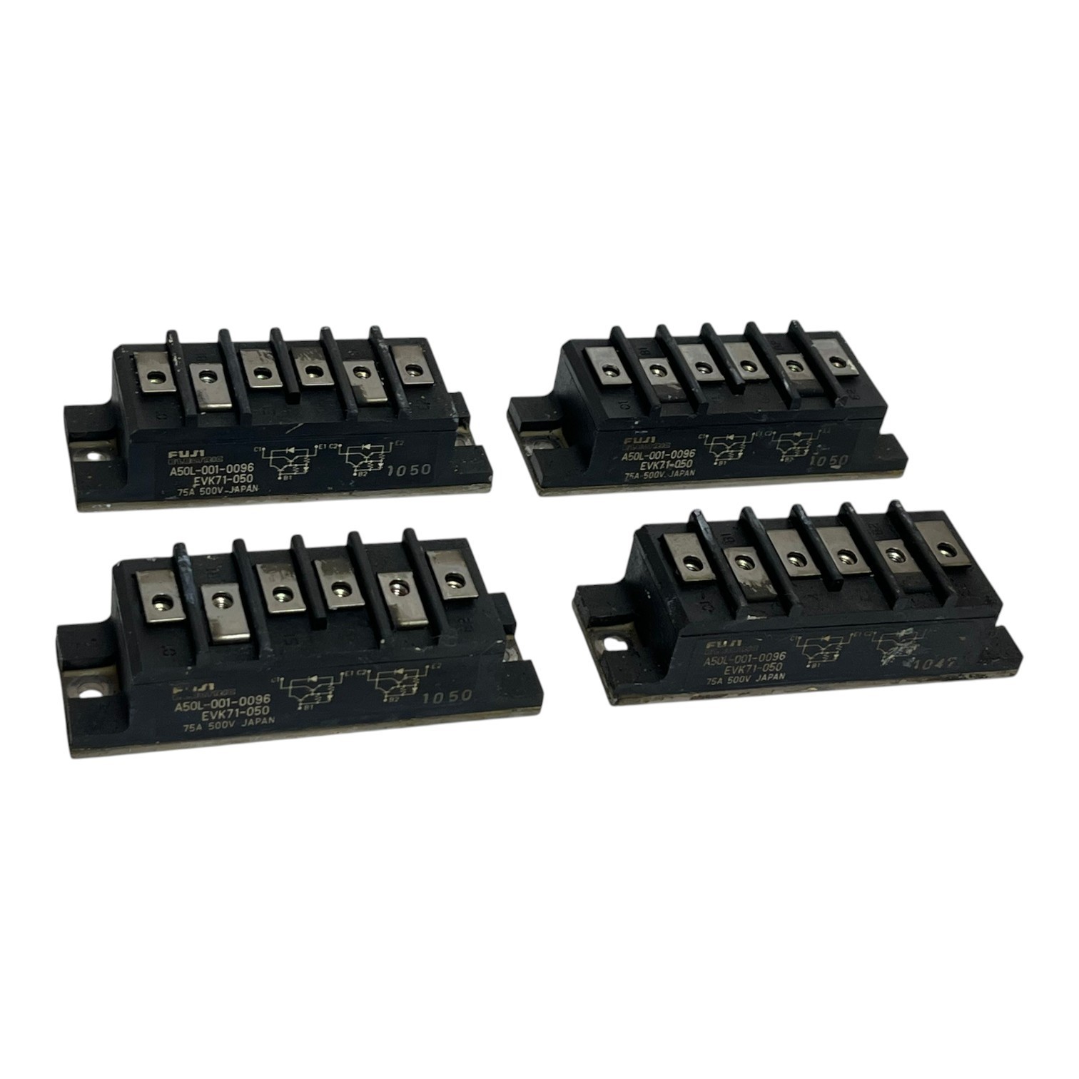 Used Lot of 4 Fuji EVK71-050 Fanuc A50L-0001-0096 Darlington Transistor Module