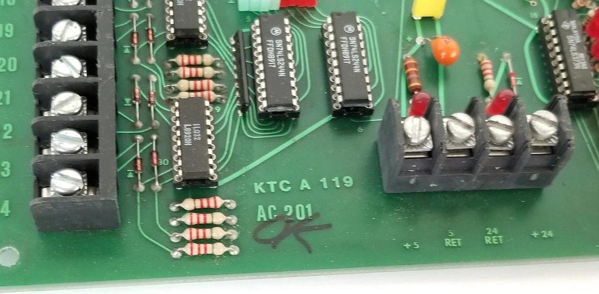 Used GENERIC KTC-A-119 TERMINAL BOARD AC-201 KTCA119