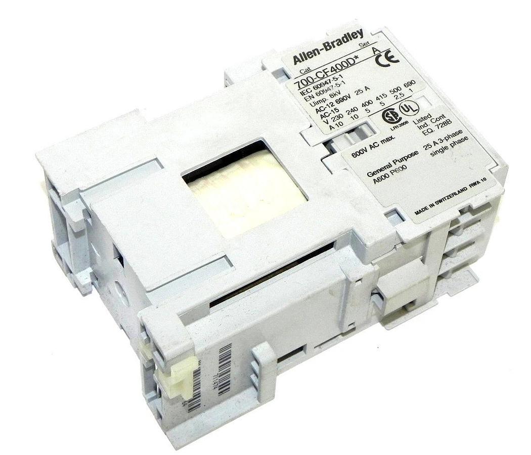 Used ALLEN BRADLEY 700-CF400D* CONTROL RELAY 700CF400D, SER. A