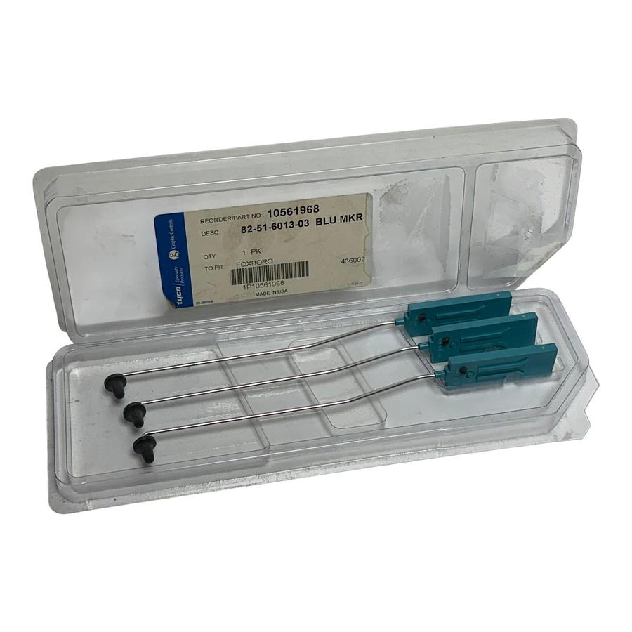 Used (3) Packs - Graphic Controls 10561968 82-51-6013-03 Blue Recorder Pens Foxboro