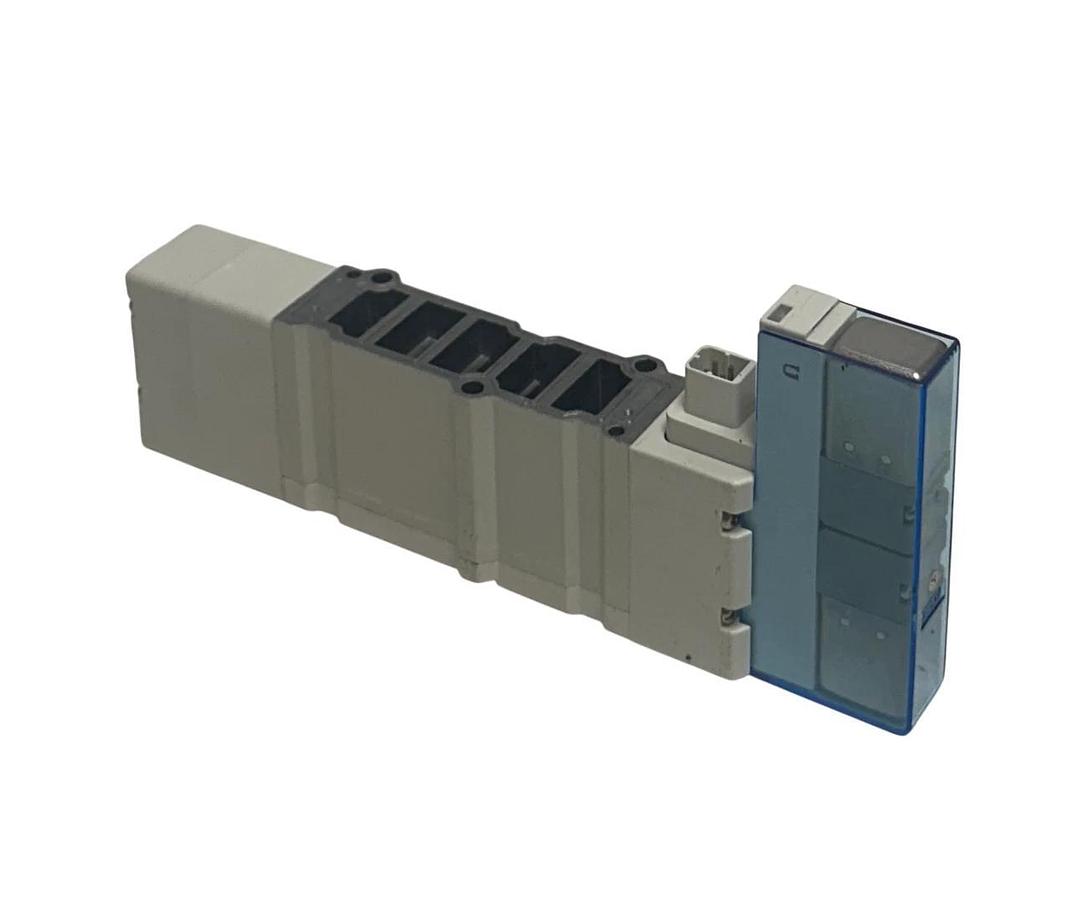 SMC SY7400-5U1 / SY74005U1 PNEUMATIC SOLENOID VALVE 5-PORT 24VDC 3-POS NSMP