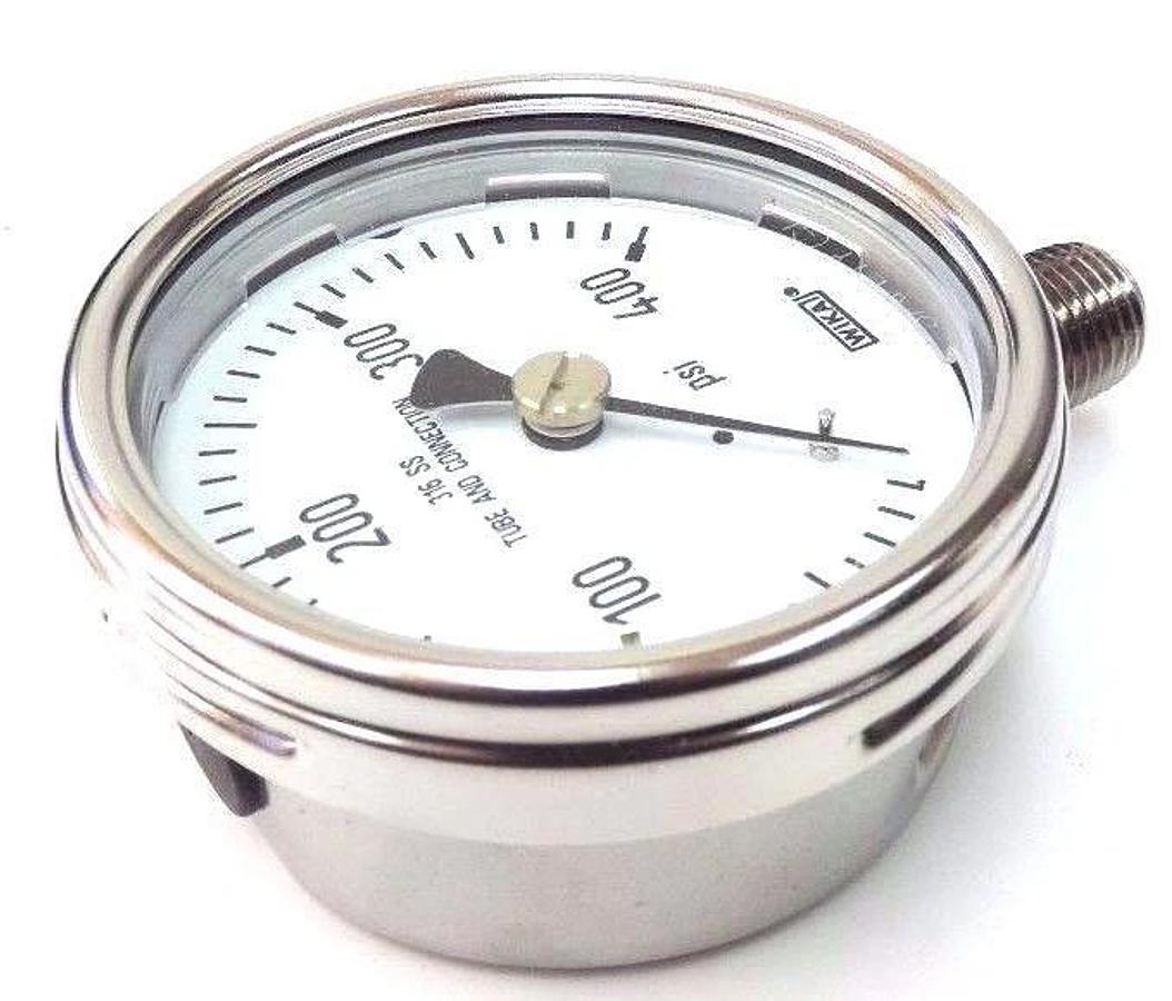 Used NIB WIKA TYPE: 232.54 2.5'' P/N: 9744967, CONN: 1/4'' NPT LM, RANGE: 400PSI