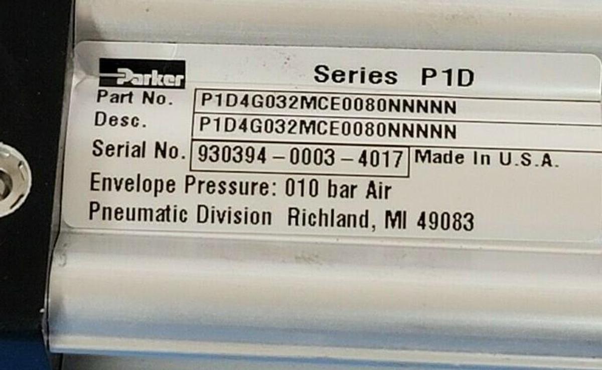 Used NEW PARKER P1D4G032MCE0080NNNNN CYLINDER