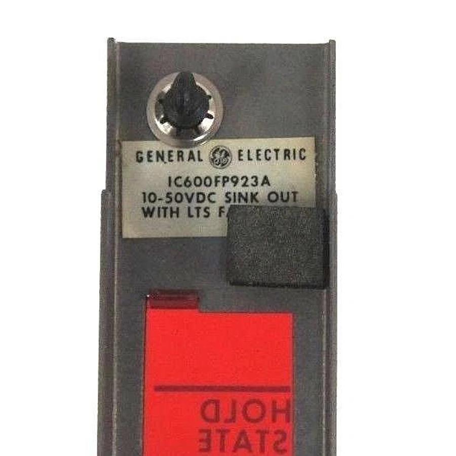 Used GENERAL ELECTRIC IC600YB923A 10-50V SINK MODULE W/LIGHTS IC600FP923A FACEPLATE