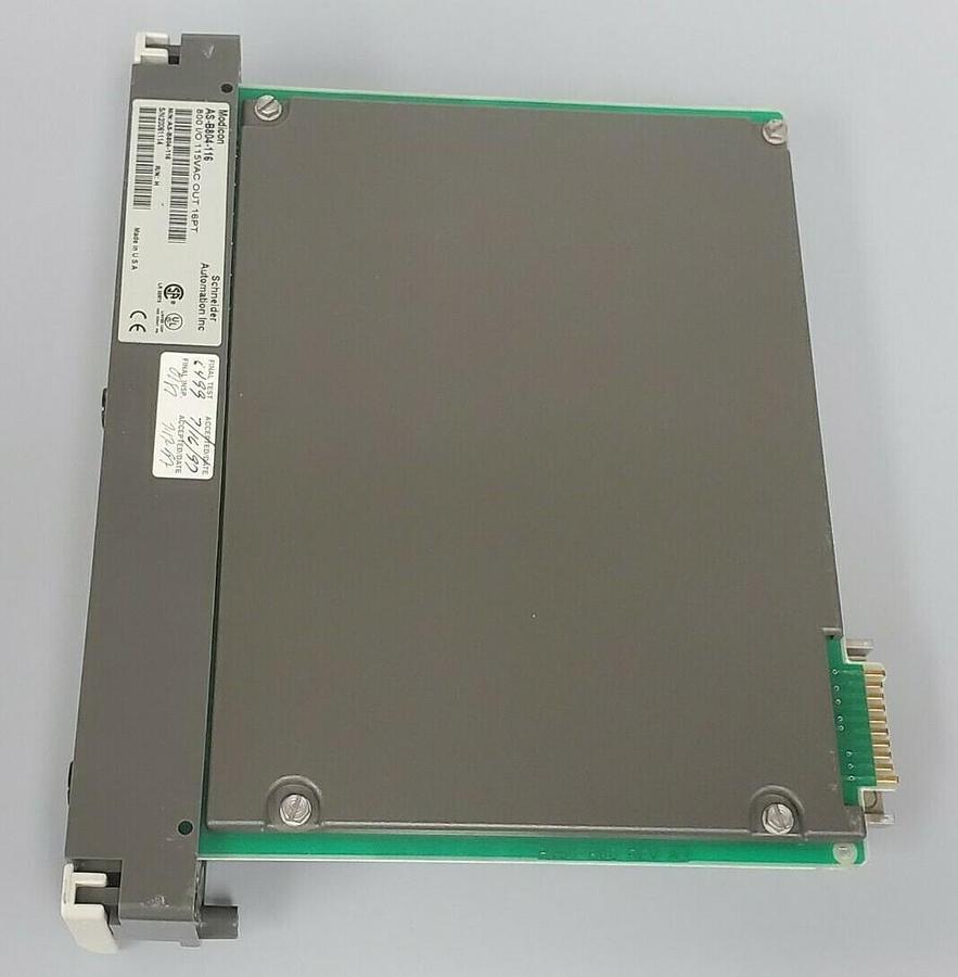 Used MODICON AS-B804-116 OUTPUT MODULE 800 I/O 115VAC OUT 16PT R/N: H