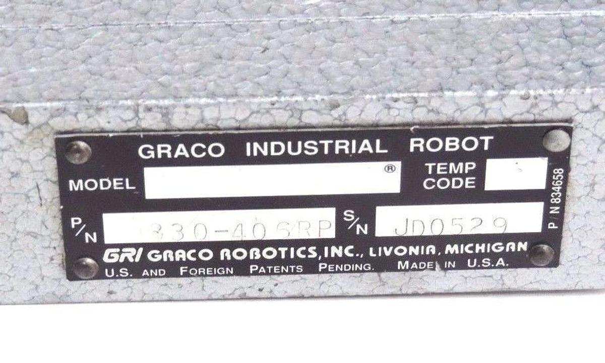 Used GRACO ROBOTICS INC. GRI 830-406RP TEACH PENDANT 830406RP