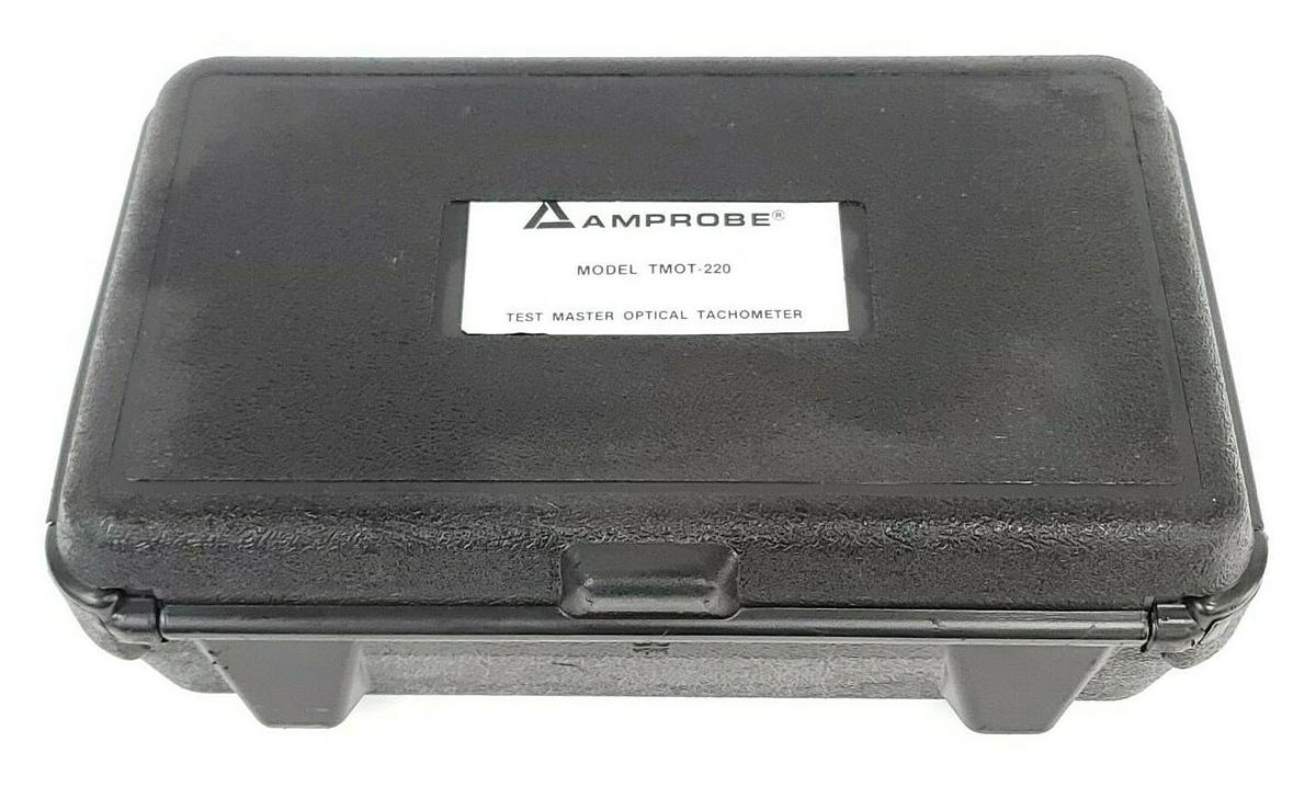 Used AMPROBE TMOT-220 TEST MASTER OPTICAL TACHOMETER OT-220 TMOT220