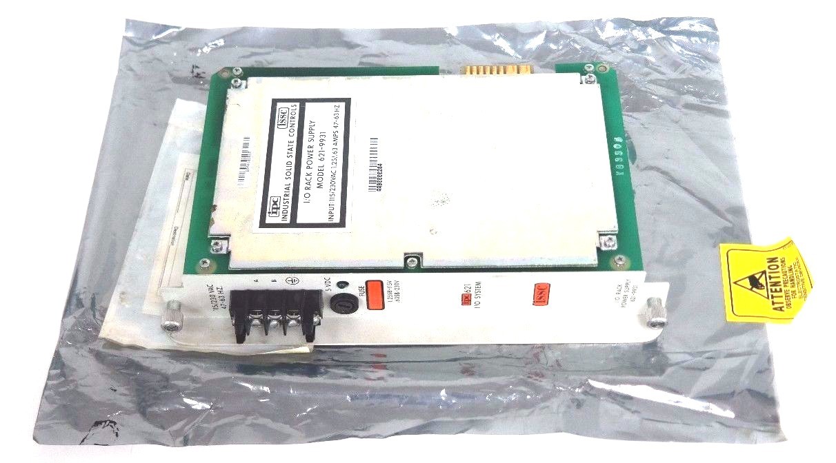 Used REPAIRED IPC ISSC 621-9931 I/O RACK POWER SUPPLY 115/230VAC 1.25/.63 AMP 47-63HZ
