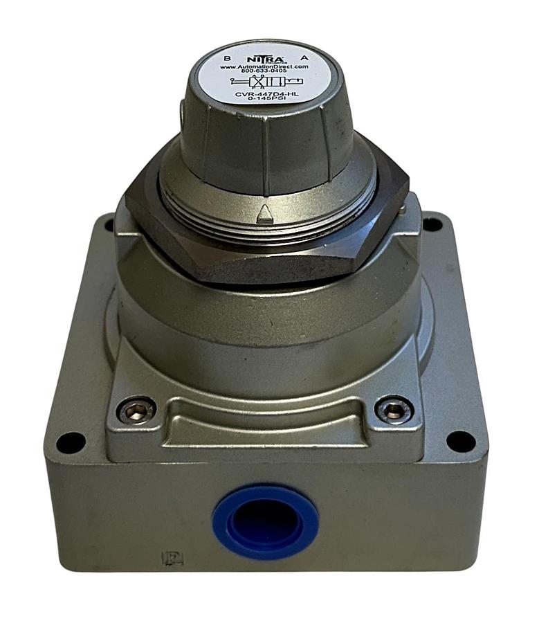 Used AUTOMATION DIRECT CVR-447D4-HL / CVR447D4HL NITRA PNEUMATIC VALVE 0-145PSI NSNP