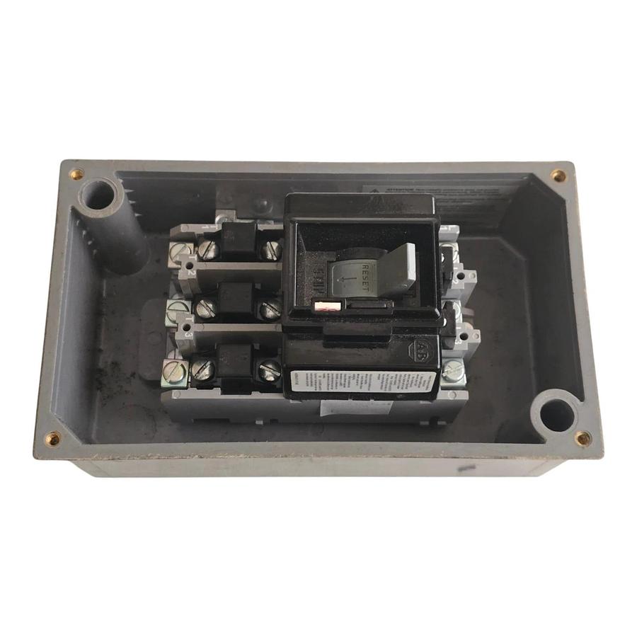 Allen-Bradley 609-ACW /K Manual Motor Starter NEMA Size 0 Type 4X Enclosure NSNP