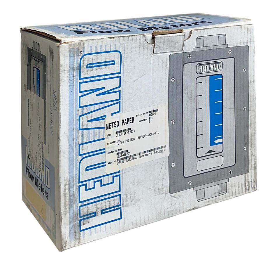 HEDLAND VALCO H800A-030-F1 / VAL0164328 FLOW-ALERT FLOW METER/SWITCH 241BAR NSMP