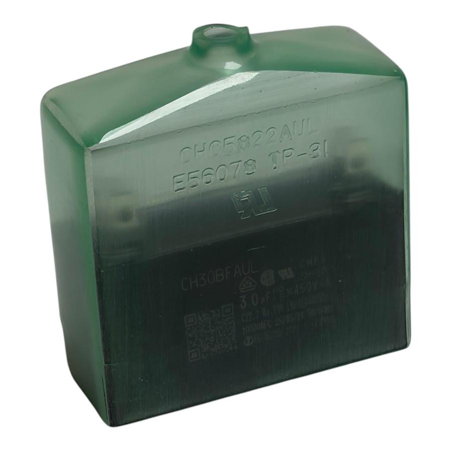 Used Lot of 4 Oriental Motor CH30BFAUL-C 3uF 450VAC Motor Run Capacitors & Green Caps