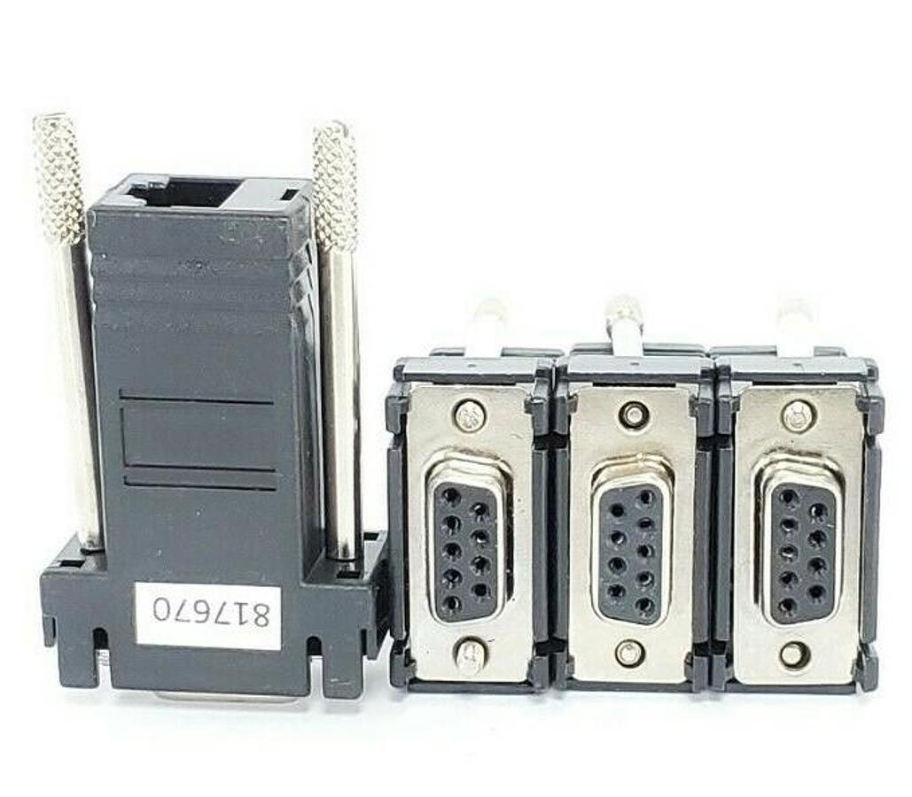 Used LOT OF 4 NEW WEATHERFORD PC03-00282-00 DB9-F, RS-232 TO PPP CONNECTORS 817670
