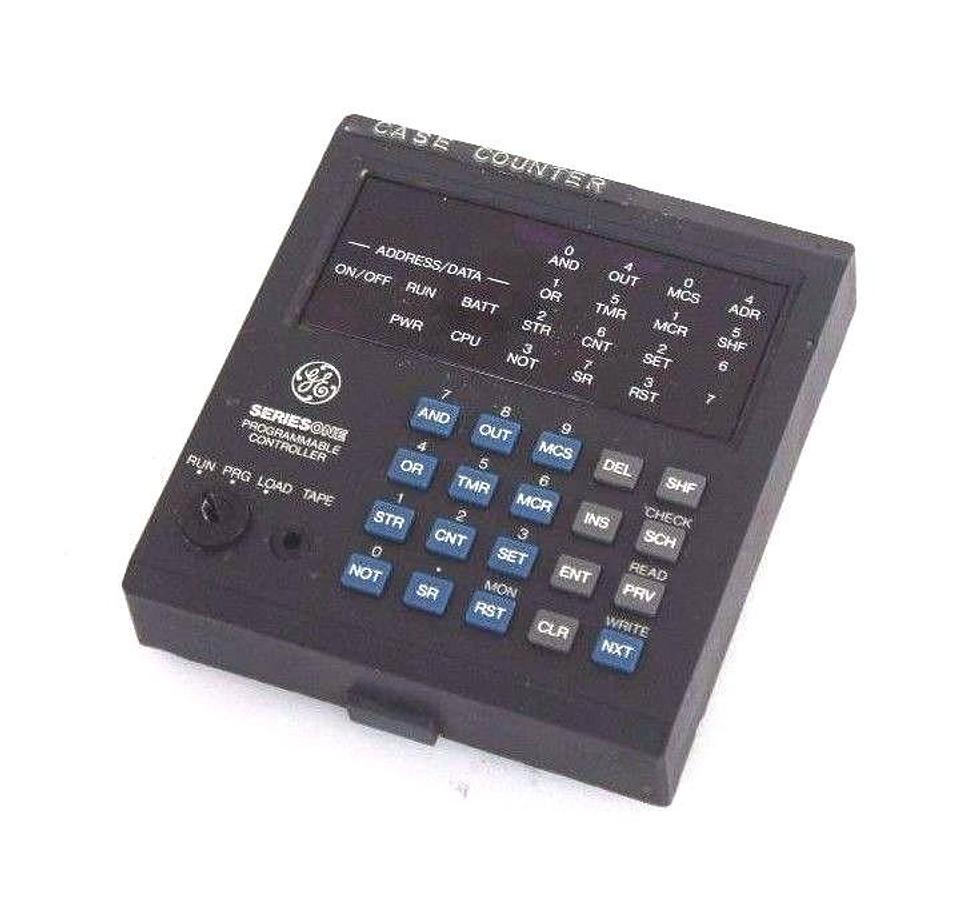 Used GE FANUC IC610PRG105B HAND HELD PROGRAMMER SERIES ONE MISSING BACK COVER