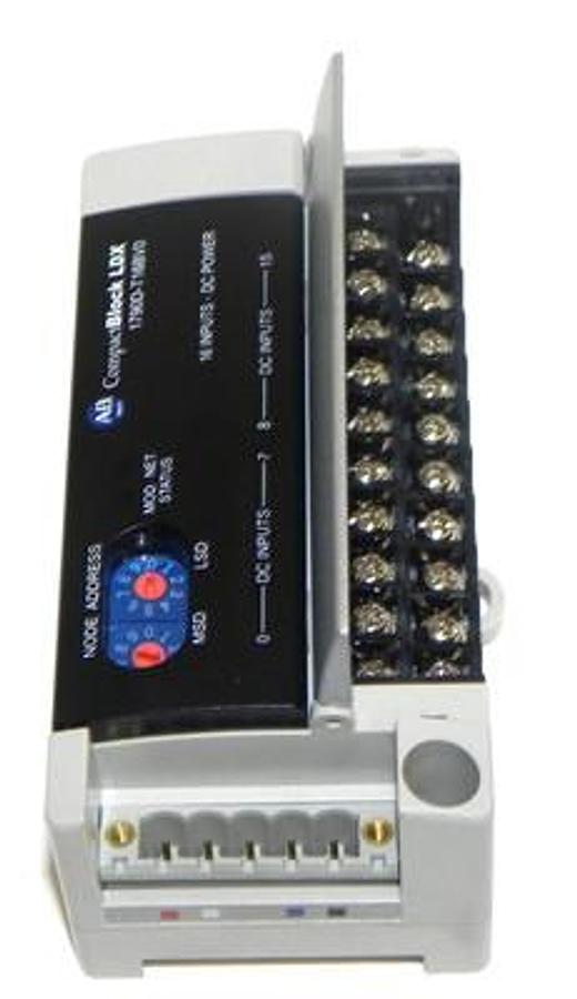 Used ALLEN BRADLEY 1790D-T16BV0 COMPACT BLOCK LDX 16 INPUT DC POWER 1790DT16BV0
