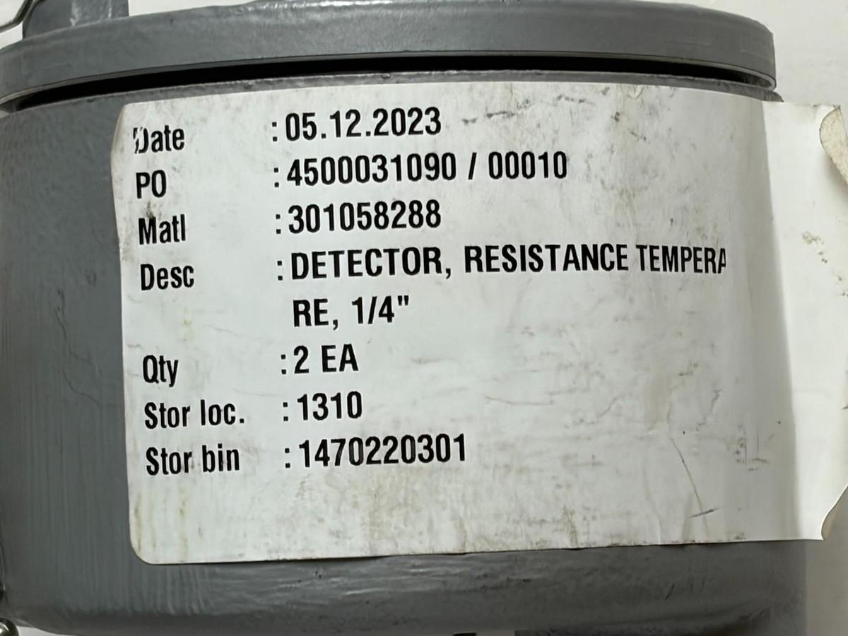 Used Appleton GUA Resistance Temperature Detector 1/4 Inch RTD Sensor New Surplus