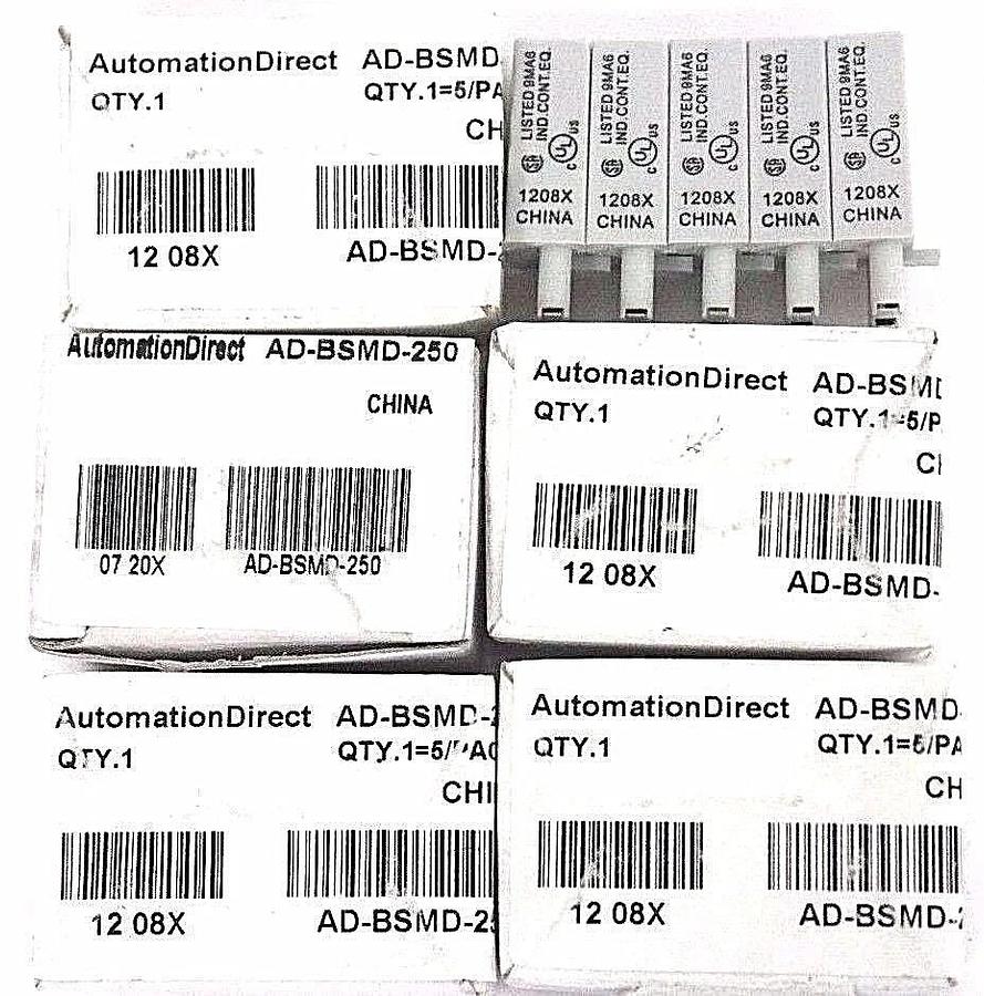 Used NIB AUTOMATION DIRECT AD-BSMD-250 PROTECTION DIODE MODULE 0720X - LOT OF 25