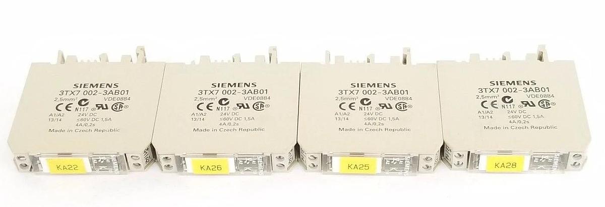 Used LOT OF 4 SIEMENS 3TX70023AB01 OUTPUT INTERFACE MODULES 3TX7002-3AB01
