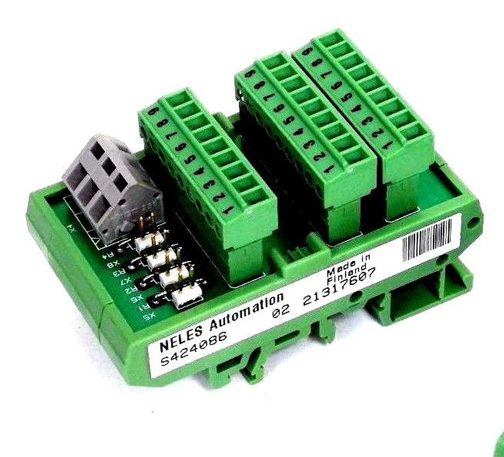 Used LOT OF 2 NEW NELES AUTOMATION S424086 RELAY MODULES