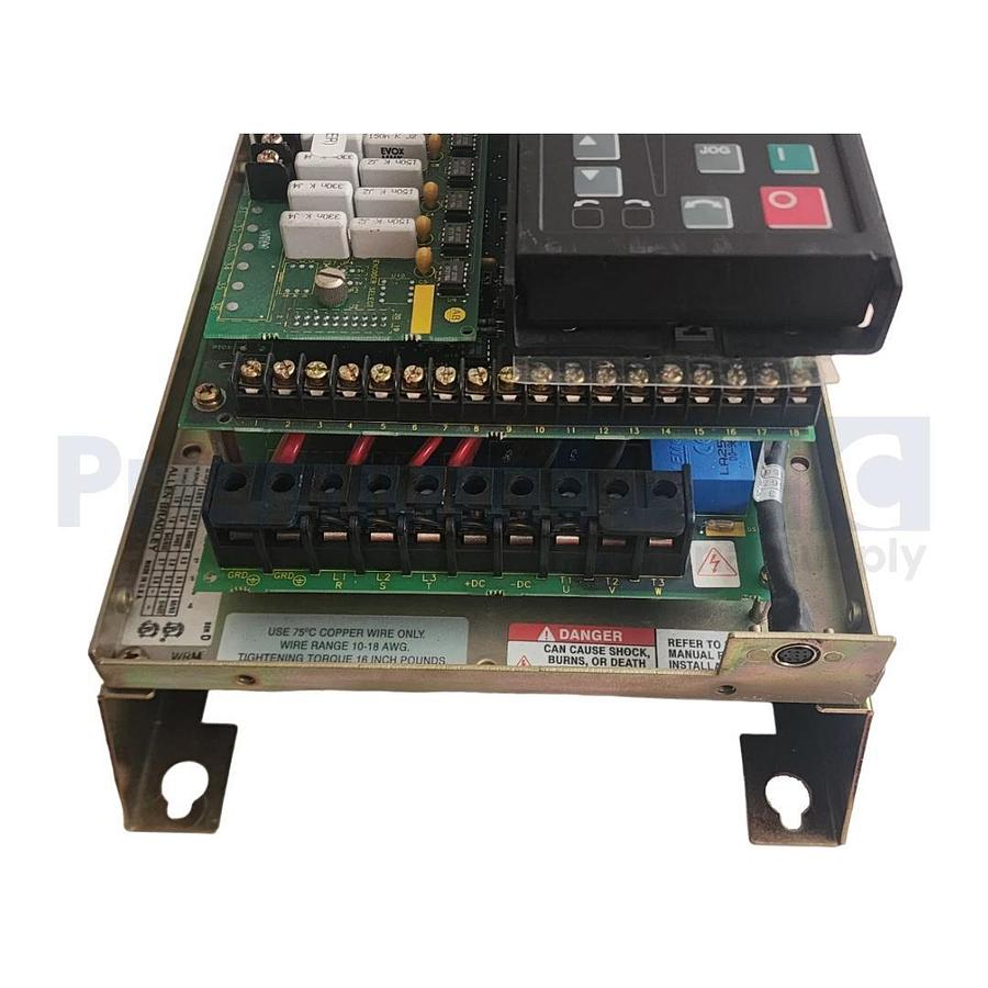 Used ALLEN BRADLEY 1336S-BRF15-AN-EN4-L6 /D 1336 PLUS AC DRIVE VFD W/ 1201-HA2 /B HMI