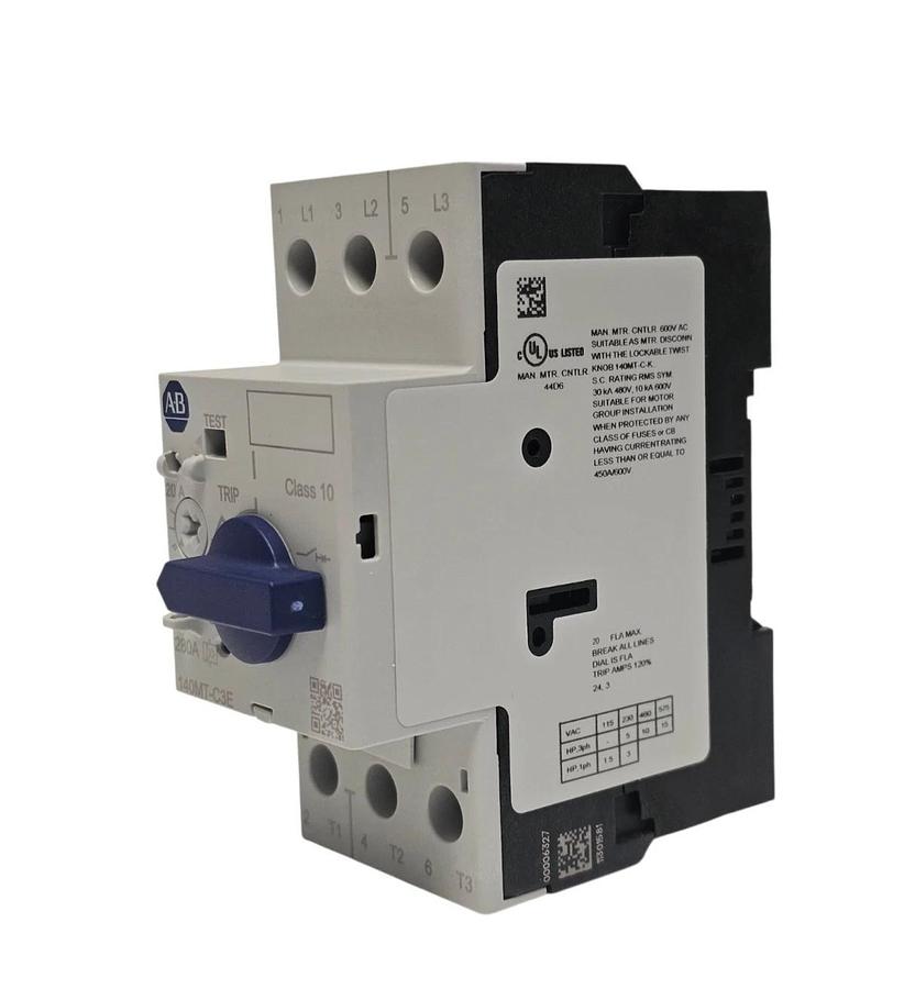 NIB ALLEN BRADLEY 140MT-C3E-C20 MOTOR PROTECTOR/CIRC. BREAKER 140MTC3EC20 SER. A